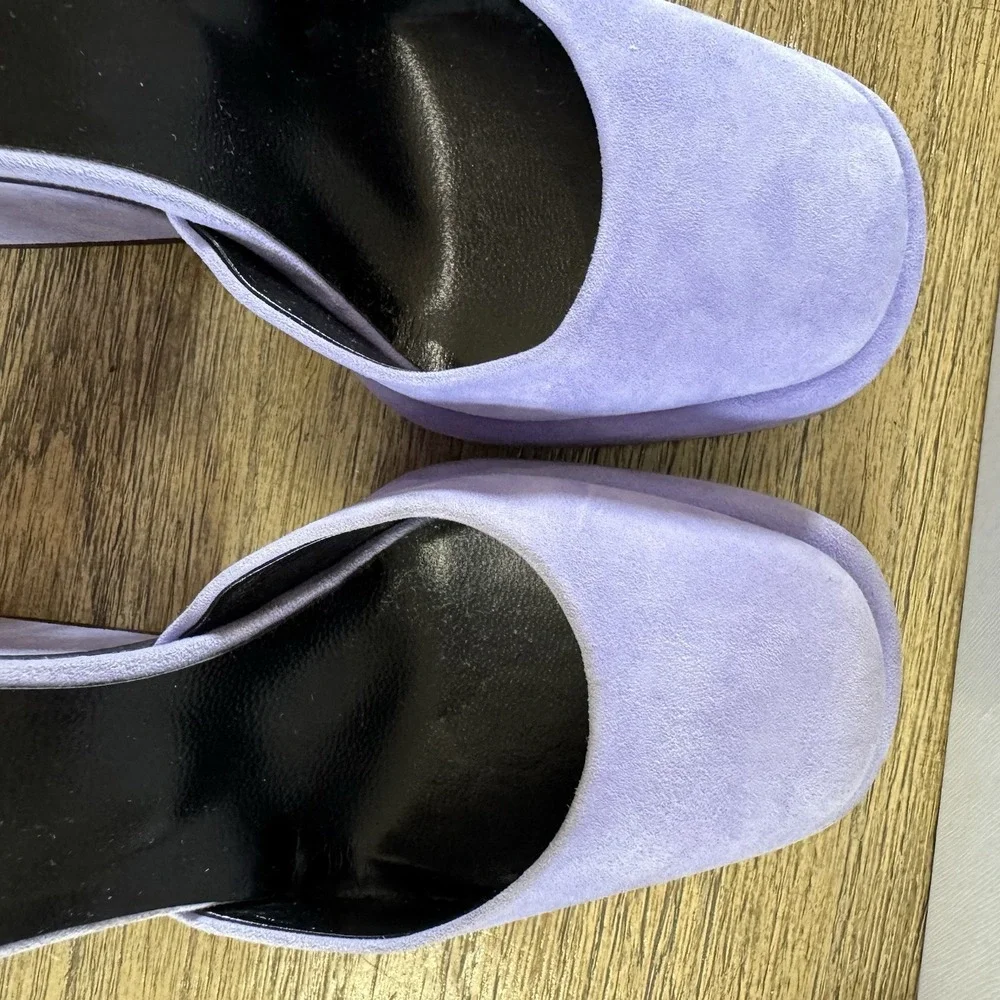 Pierre‎ Hardy Lavender Purple Suede Platform Pumps 6.5 US 120mm